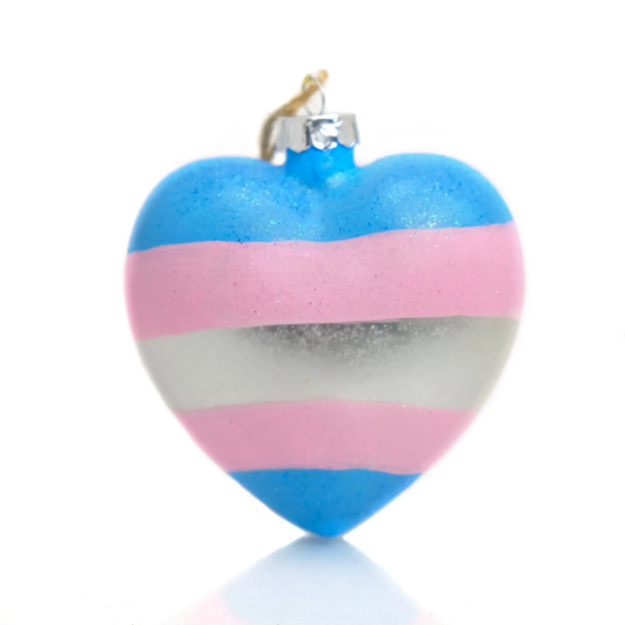 Transgender Pride Heart Ornament - Image 2