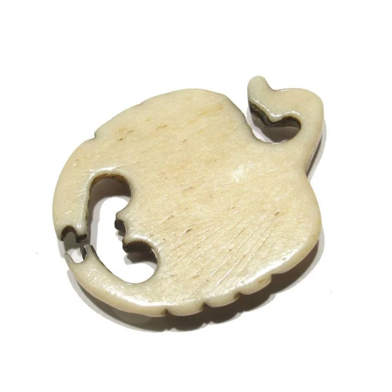 "Transitional" Scorpion Hand Carved Cow Bone Pendant - Image 2