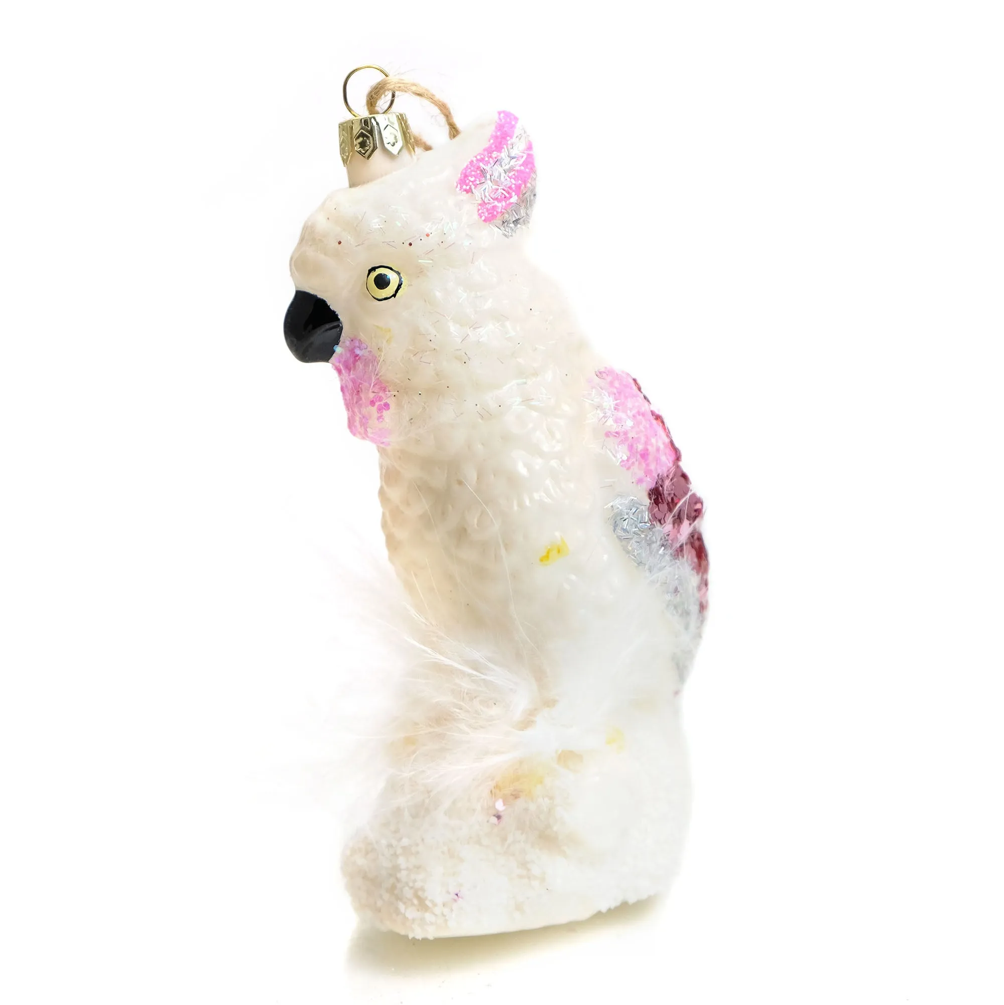 Cockatoo Glass Ornament - Image 2