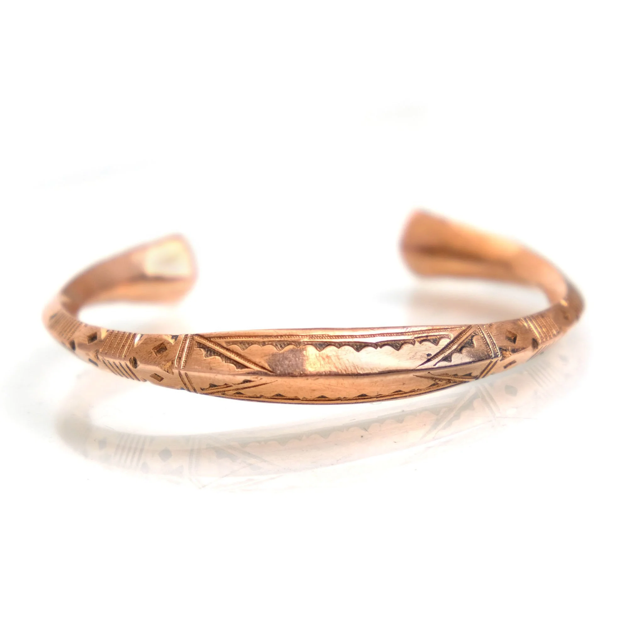 Tuareg Copper Cuff Bracelet - Image 2