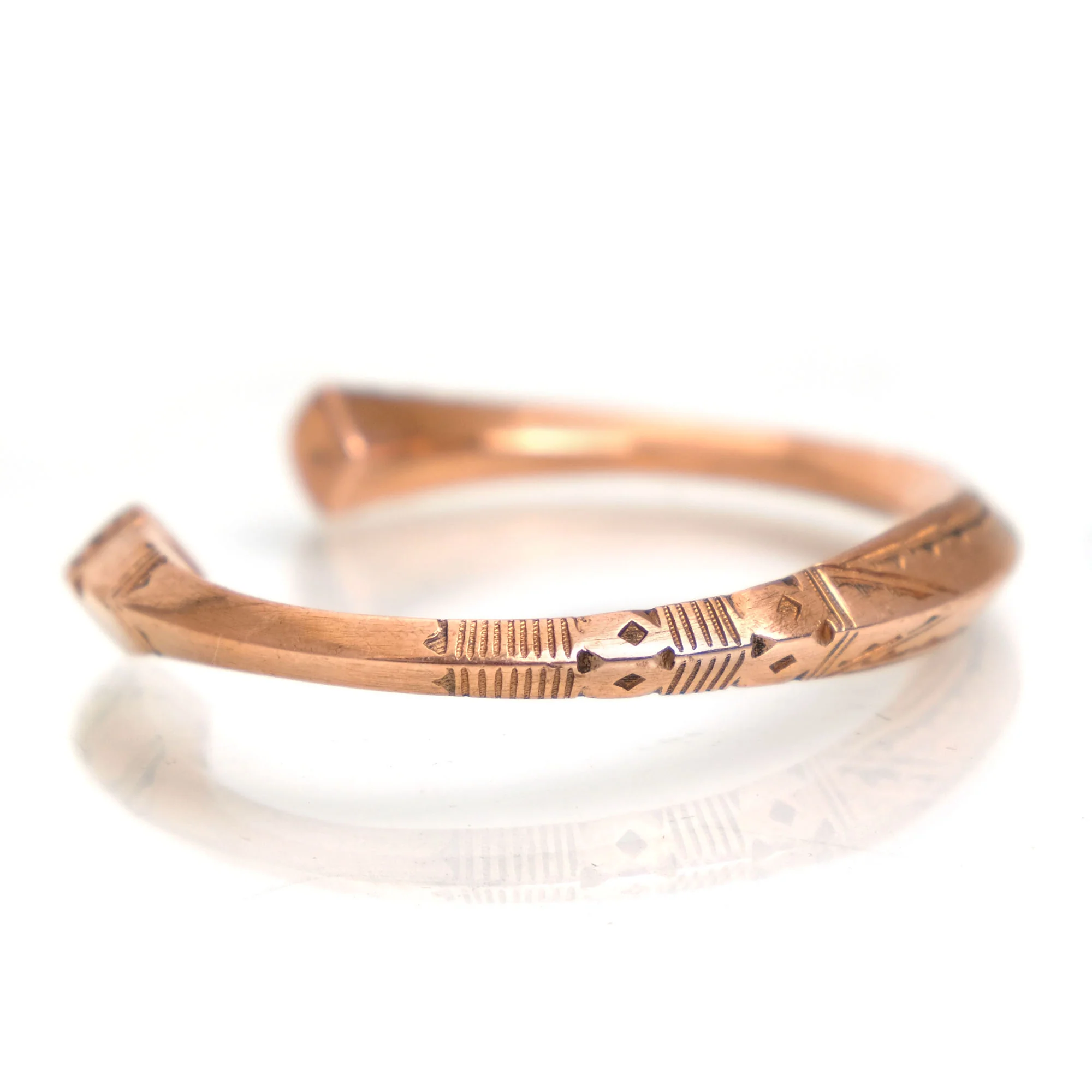 Tuareg Copper Cuff Bracelet - Image 3