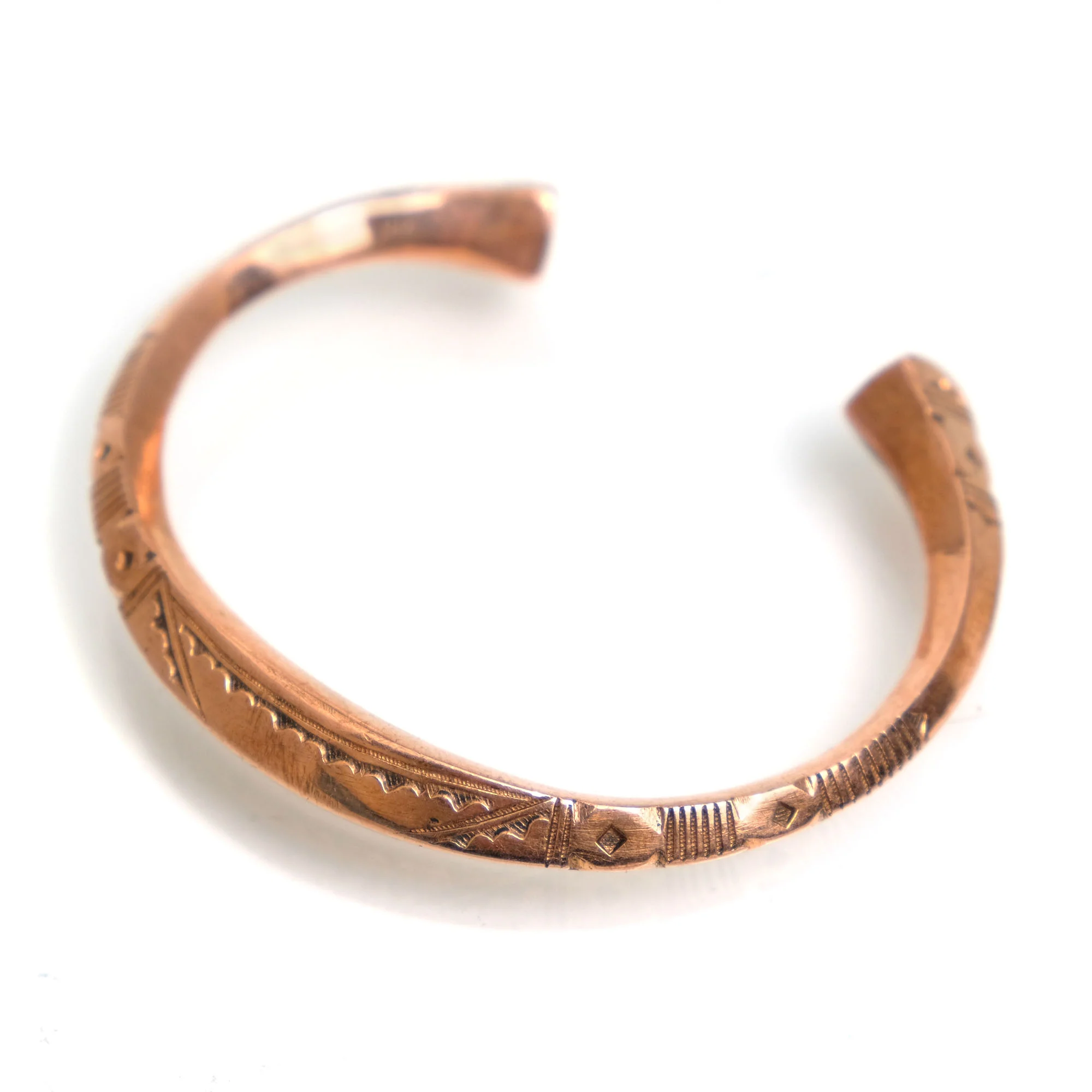 Tuareg Copper Cuff Bracelet - Image 5