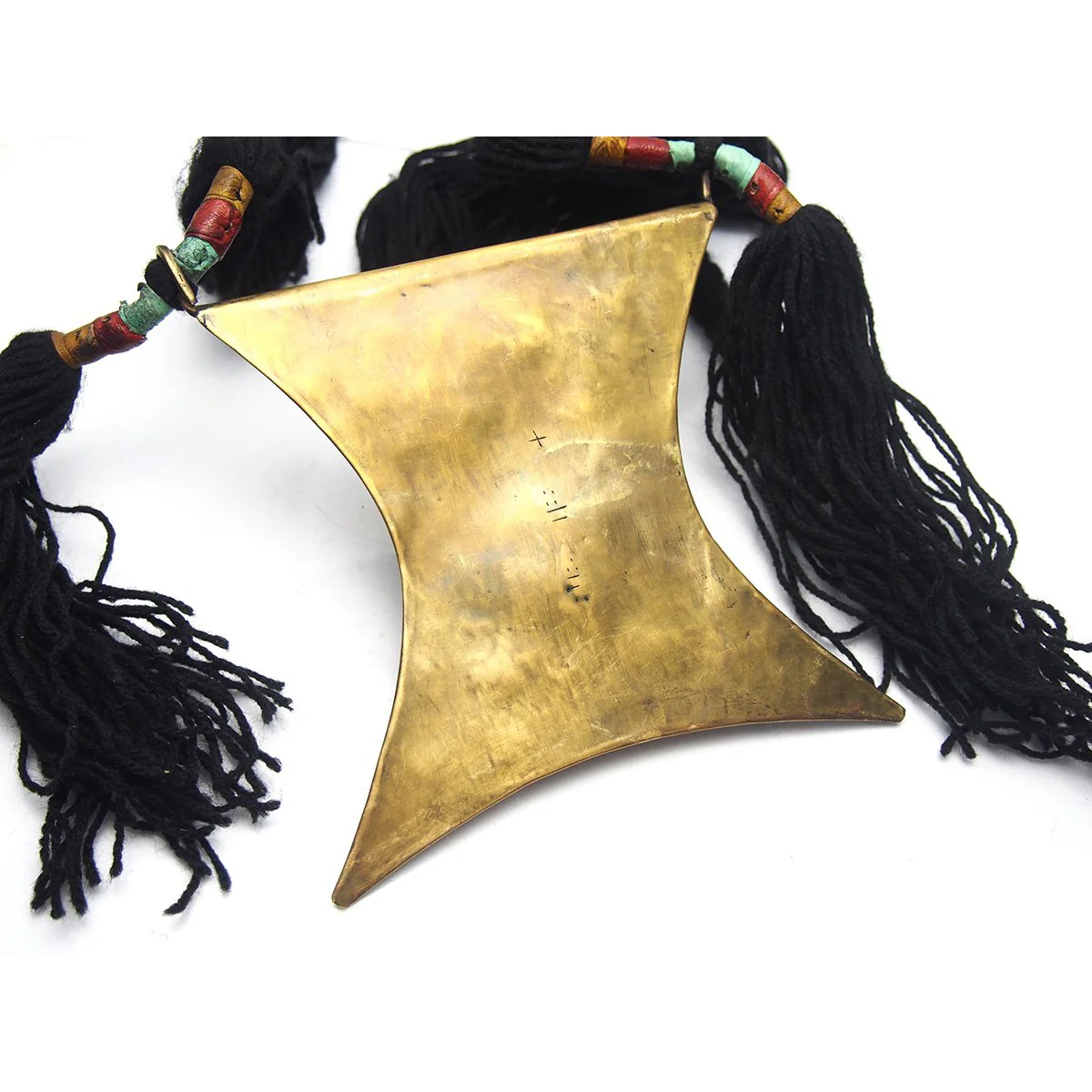 Tuareg XL Brass Amulet Necklace, A - Image 3