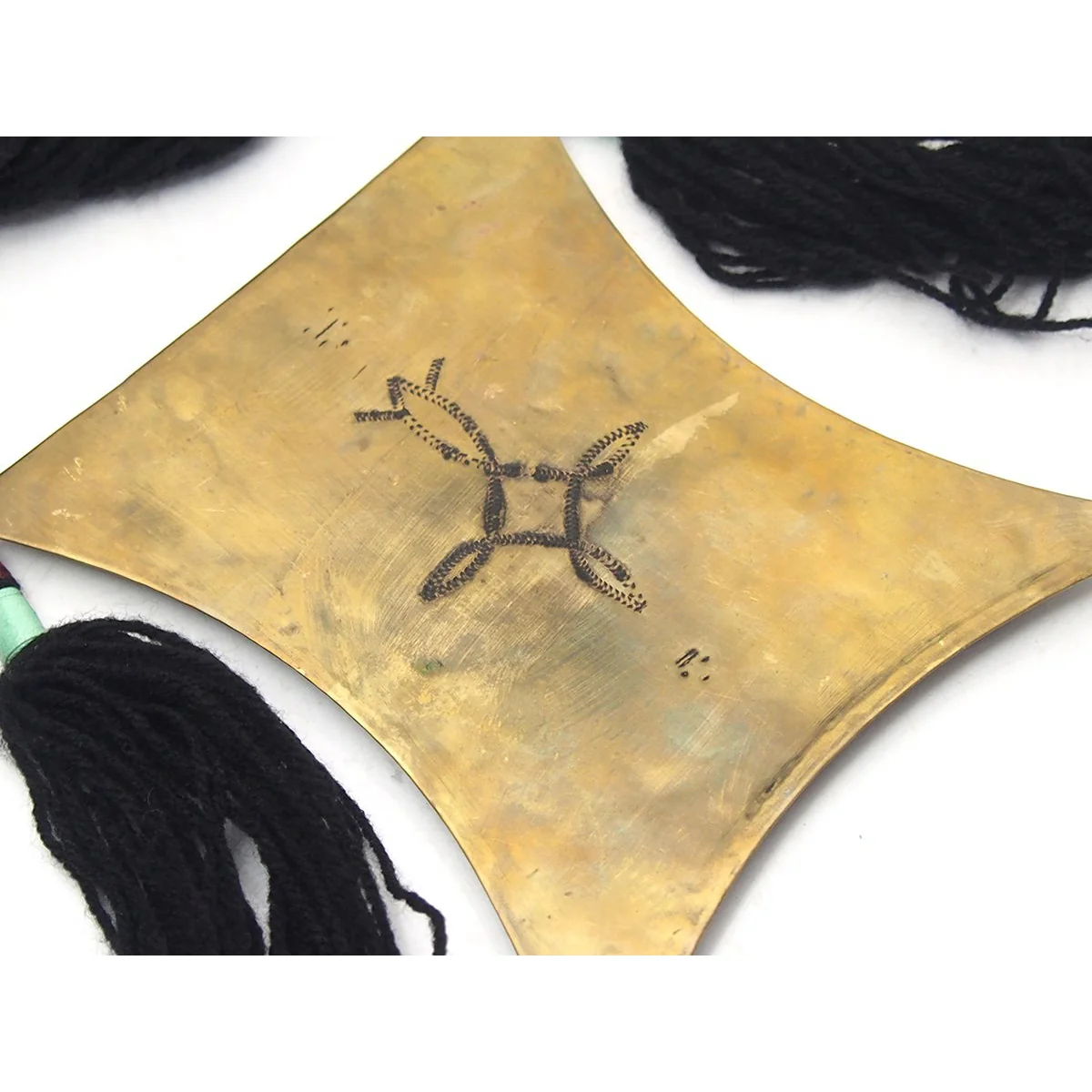 Tuareg XL Brass Amulet Necklace, C - Image 3