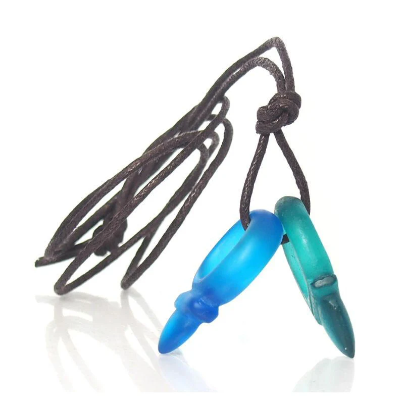 Tuareg Zinder Style "Love Charm" Double Glass Pendants 1 - Image 4