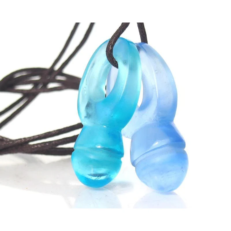 Tuareg Zinder Style "Love Charm" Double Glass Pendants 3 - Image 4