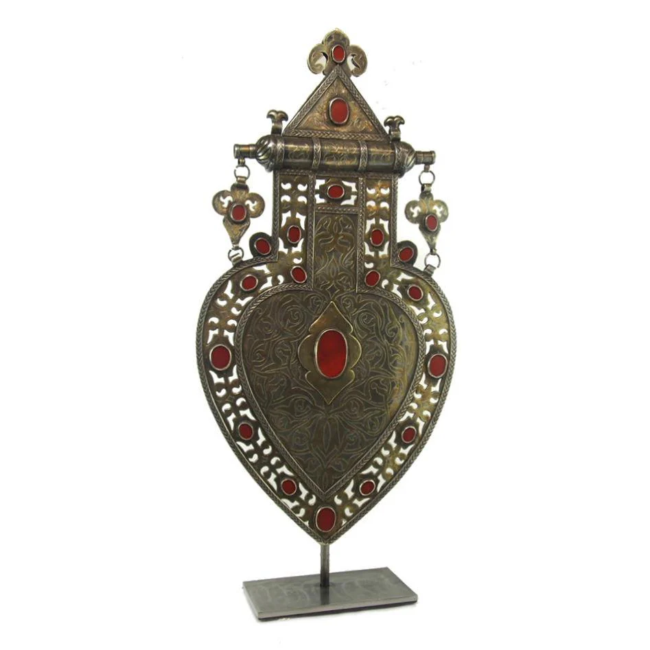 Turkmen Cordiform Heart Shape Pendant-09 - Image 2