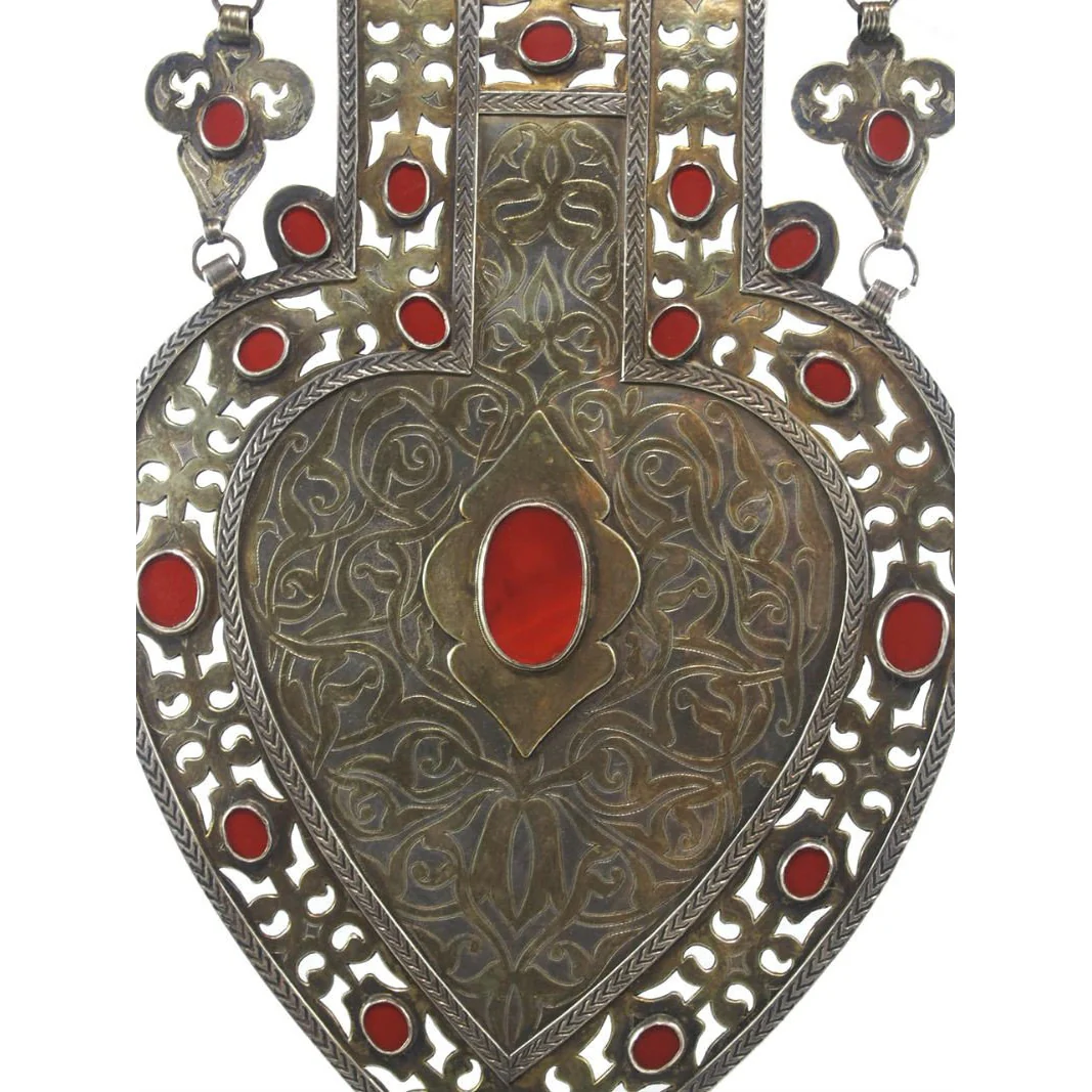 Turkmen Cordiform Heart Shape Pendant-09 - Image 5