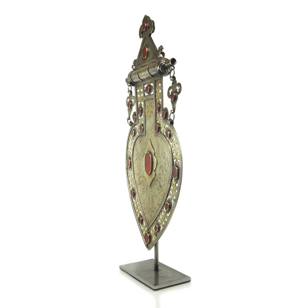 Turkmen Cordiform Heart Shape Pendant-09 - Image 7