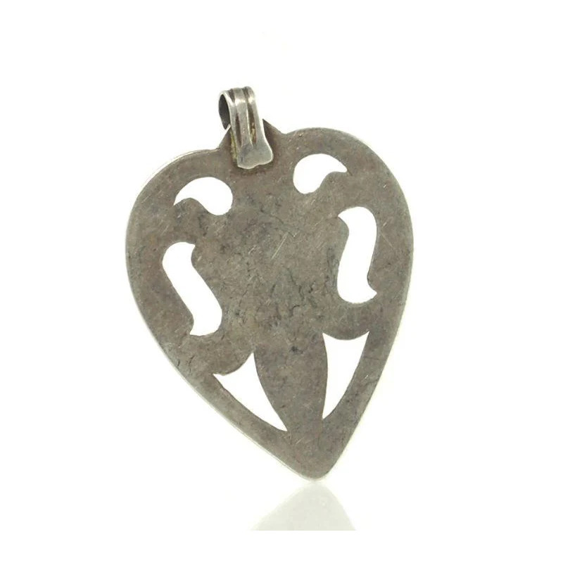 Turkmen Asyk Heart/Cordiform Miniature Pendant 4 - Image 4