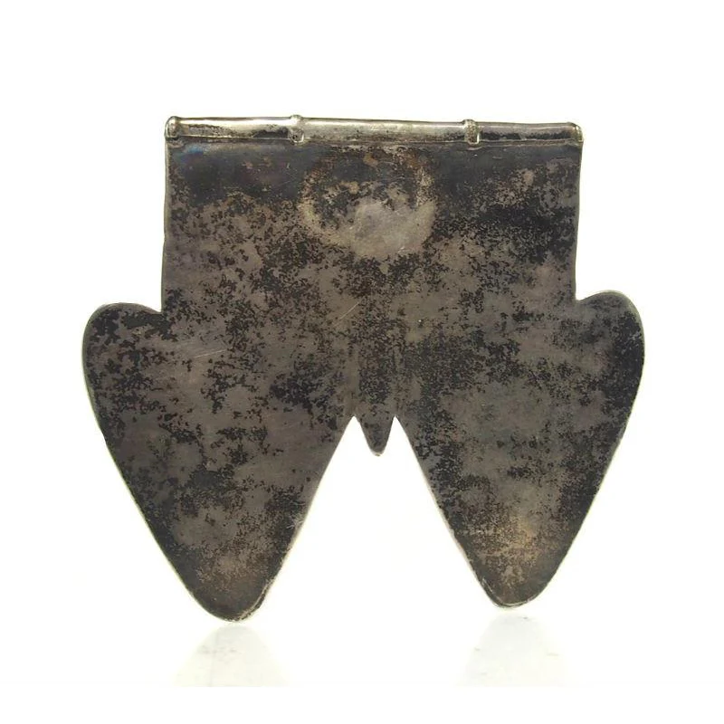 Turkmen Double Asyk Heart/Cordiform Pendant Ca.1900 - Image 4