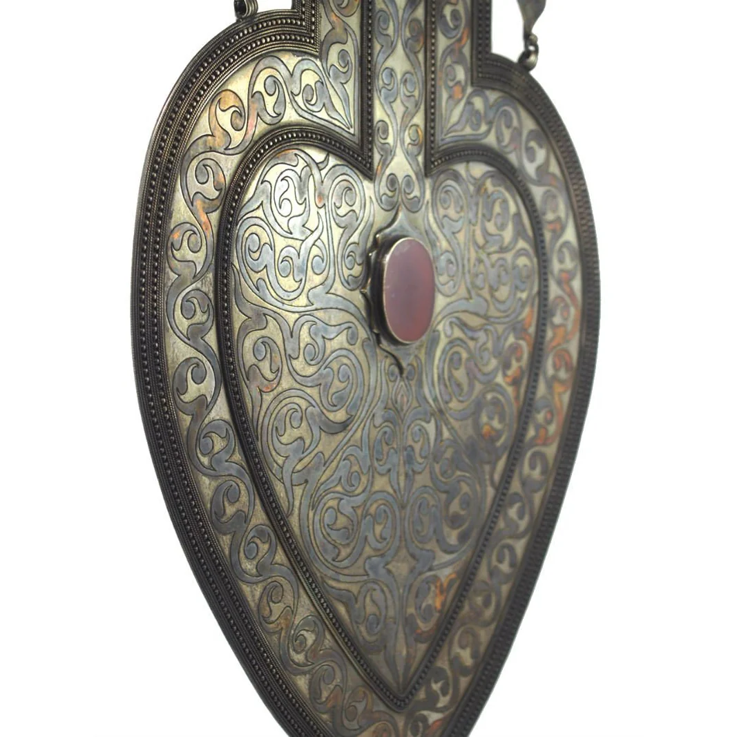 Turkmen Cordiform Heart Shape Pendant-10 - Image 4