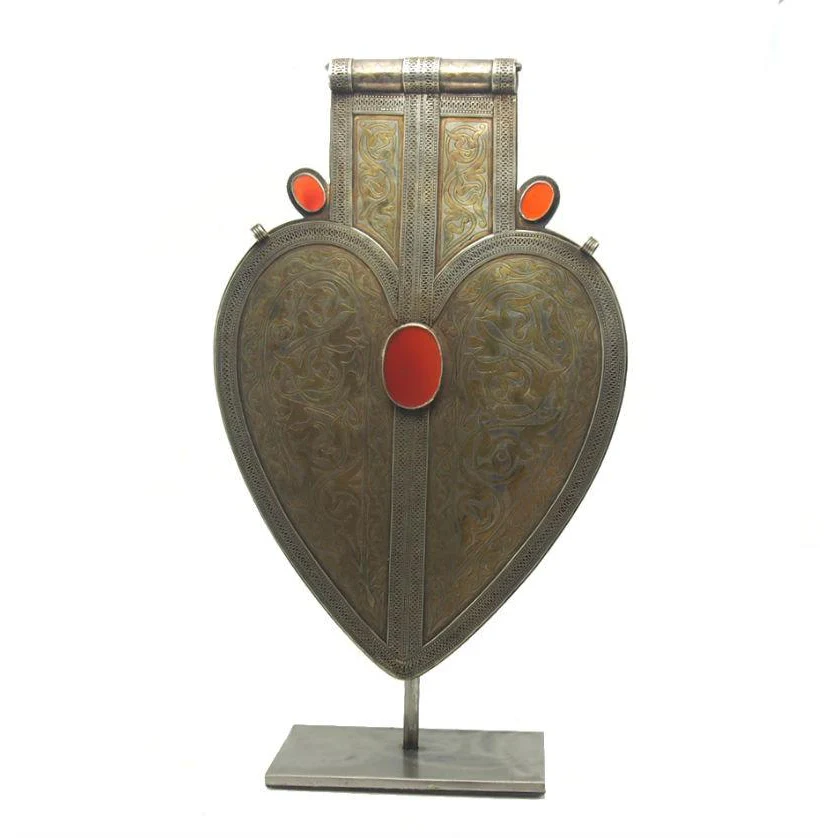 Turkmen Cordiform Heart Shape Pendant-11 - Image 2