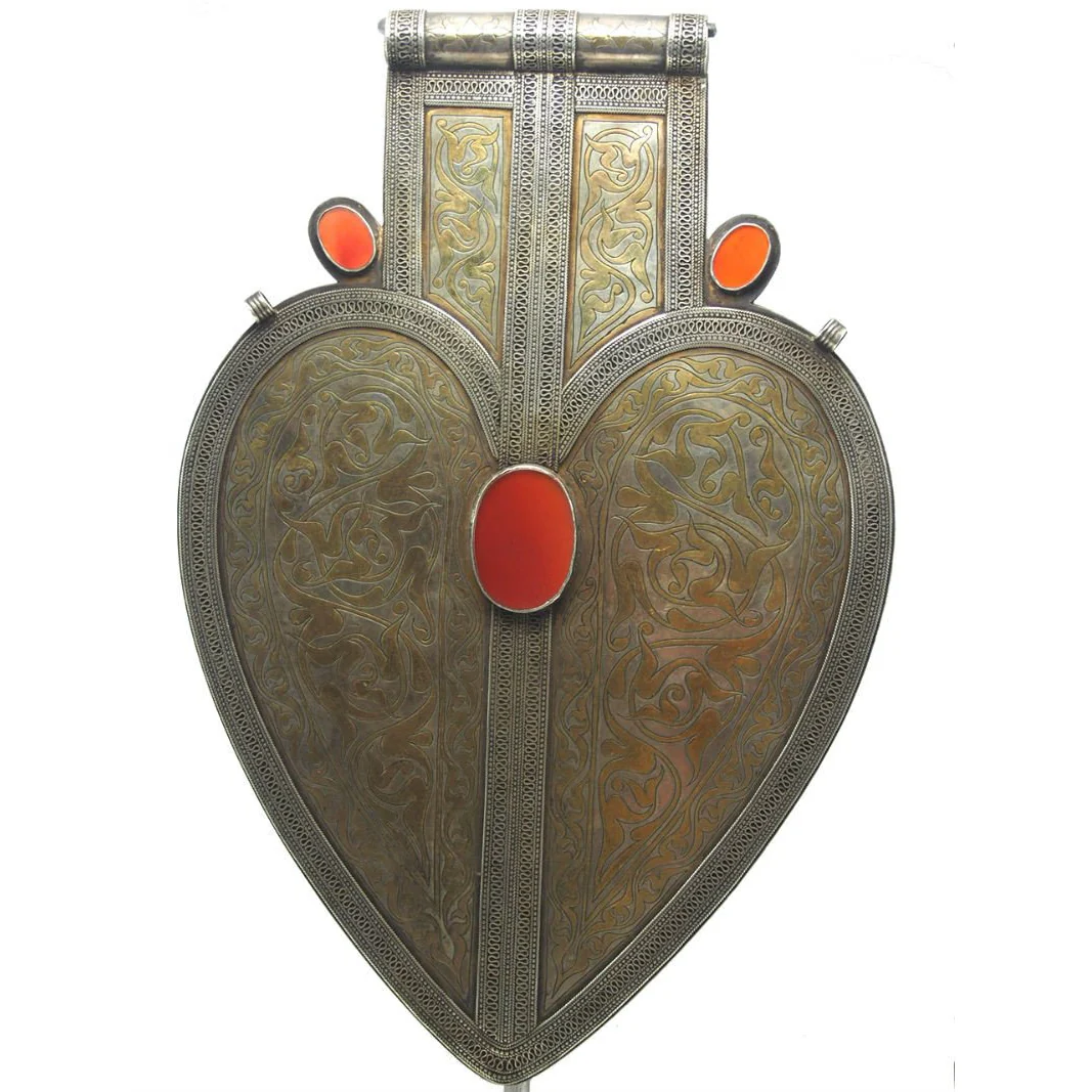 Turkmen Cordiform Heart Shape Pendant-11 - Image 4