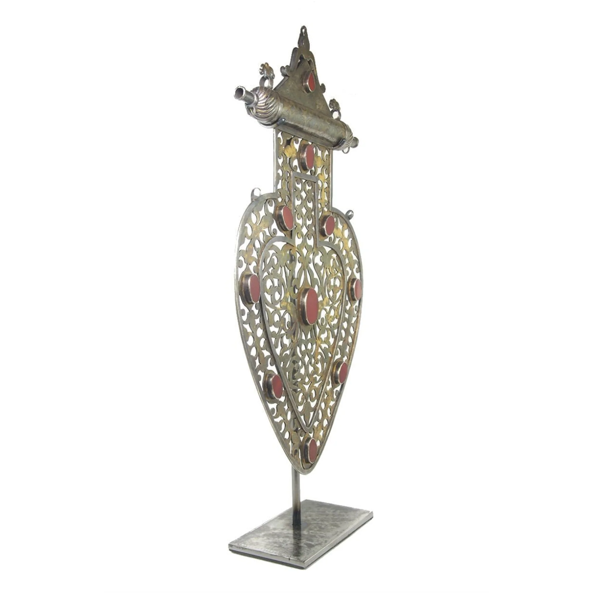 Turkmen Cordiform Heart Shape Pendant-12 - Image 5