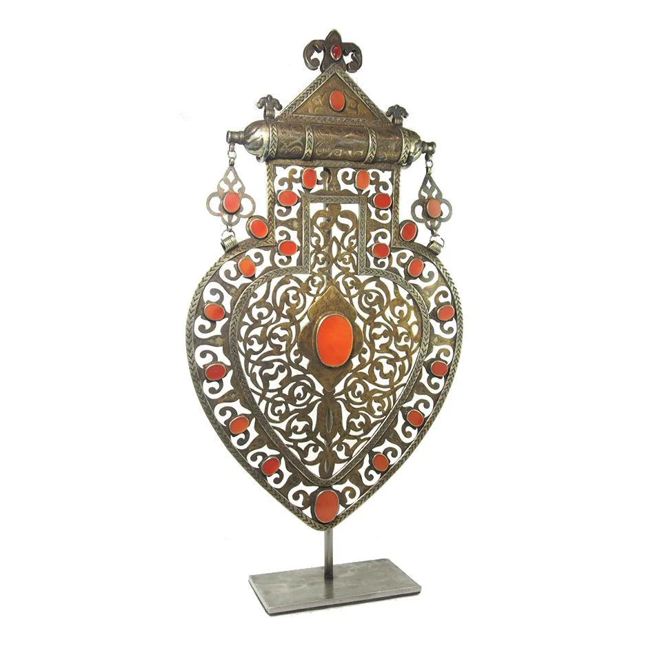 Turkmen Cordiform Heart Shape Pendant-13 - Image 2