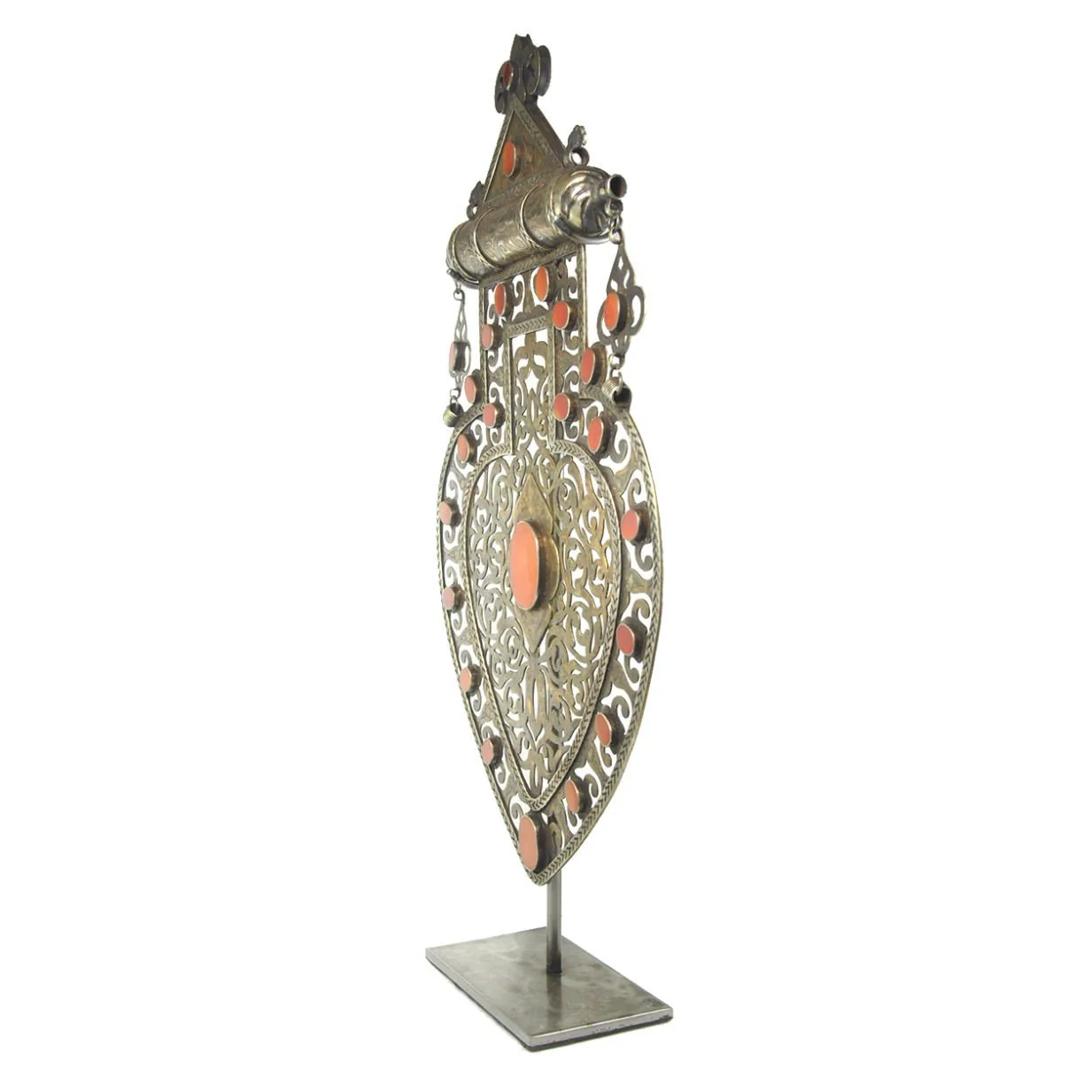 Turkmen Cordiform Heart Shape Pendant-13 - Image 6