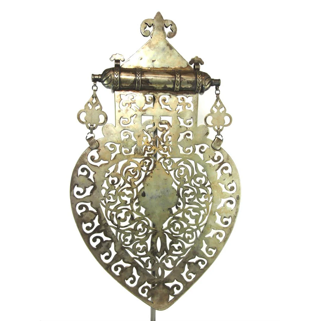Turkmen Cordiform Heart Shape Pendant-13 - Image 8