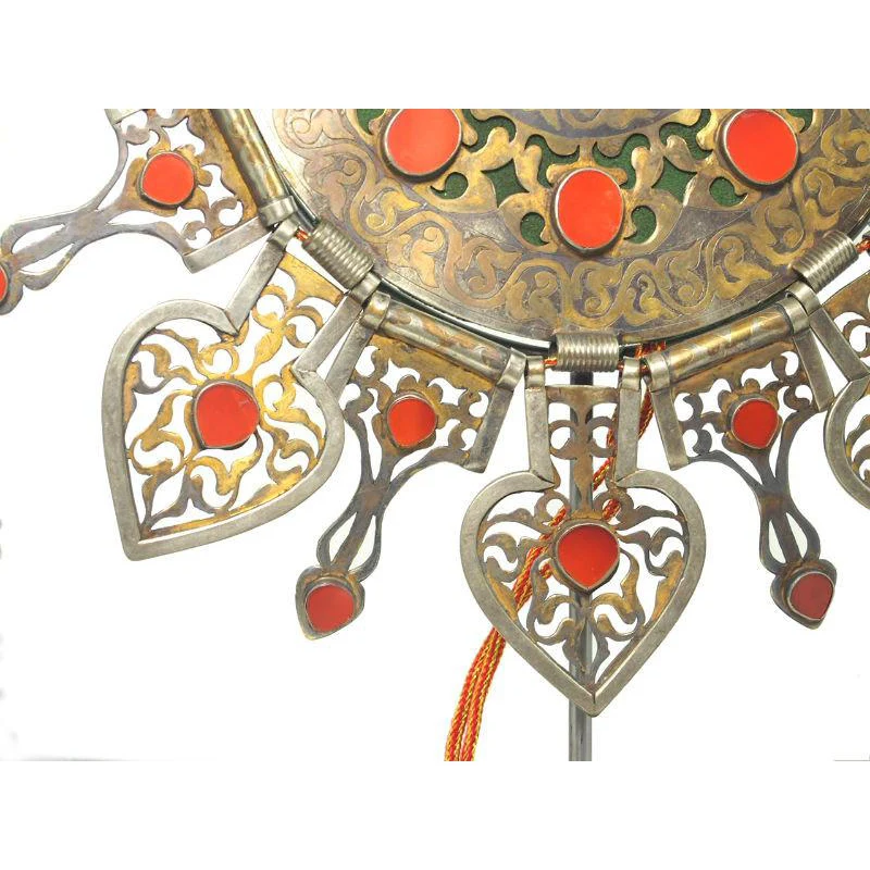 Turkmen Pectoral Disc Shape Antique Pendant Set-01 - Image 10