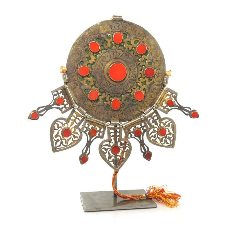 Turkmen Pectoral Disc Shape Antique Pendant Set-01 - Image 8