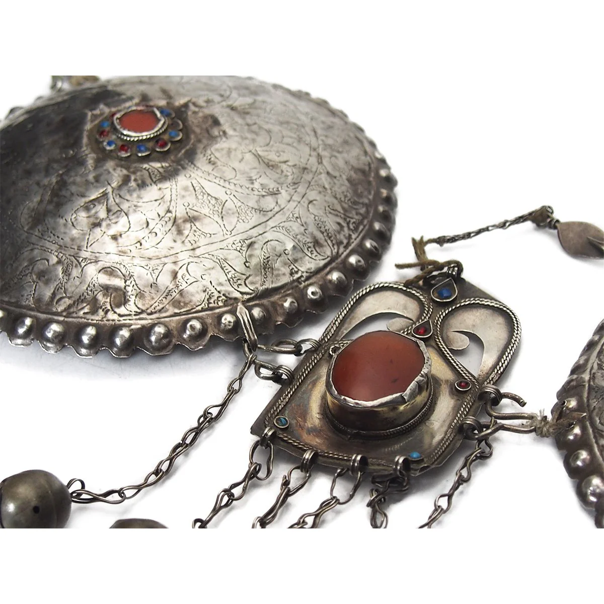 Turkmen Silver Pectoral Adornment - Image 4