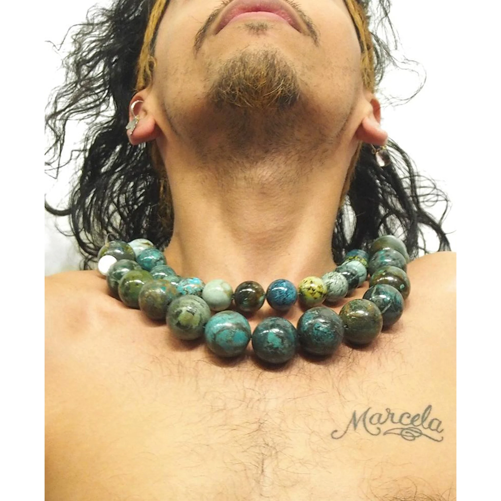Natural Fine Turquoise XL Rounds Strand - Image 2