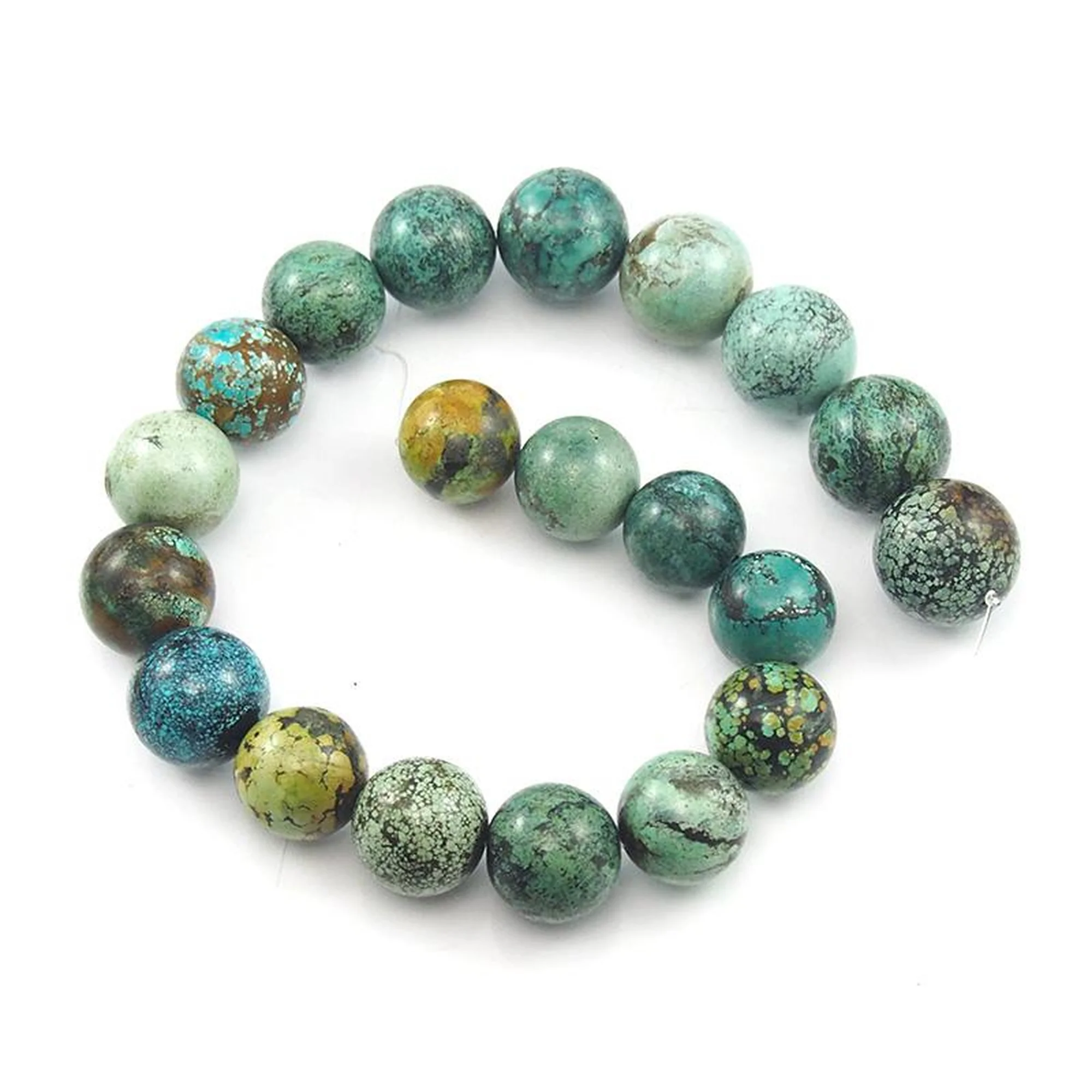 Natural Fine Turquoise XL Rounds Strand - Image 4