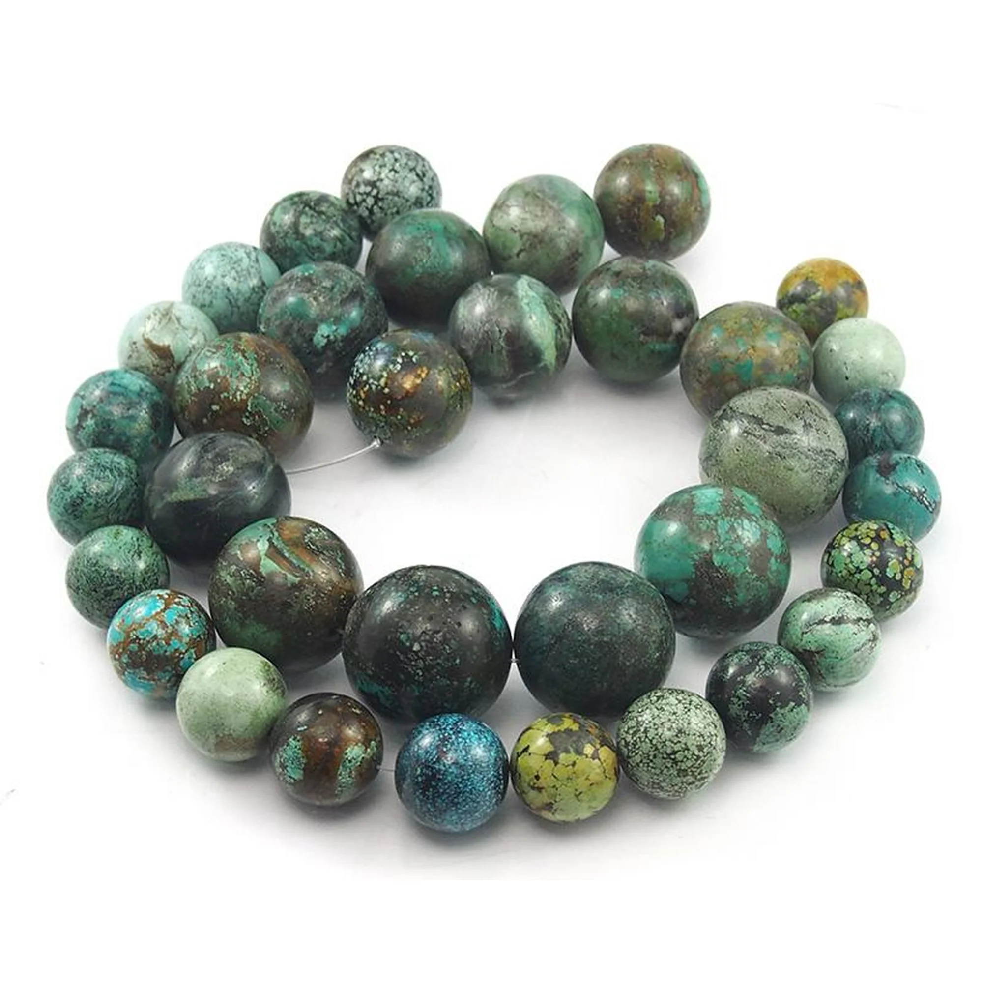 Natural Fine Turquoise XL Rounds Strand - Image 6