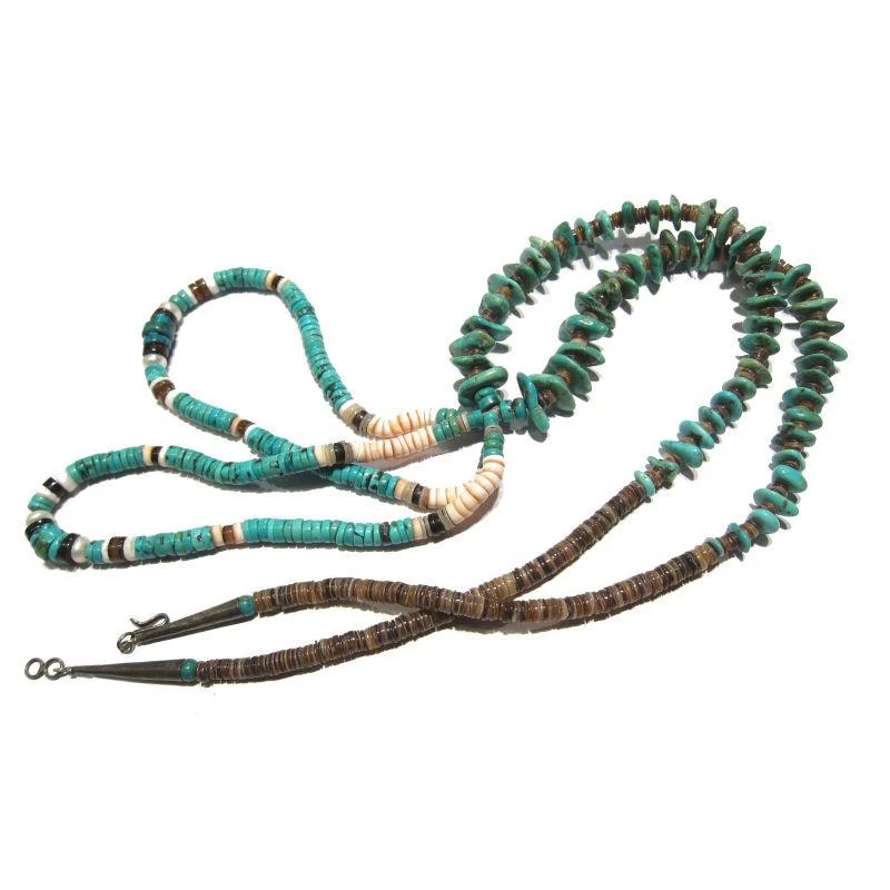 Turquoise and Shell Necklace - Image 3