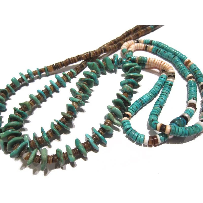 Turquoise and Shell Necklace - Image 4