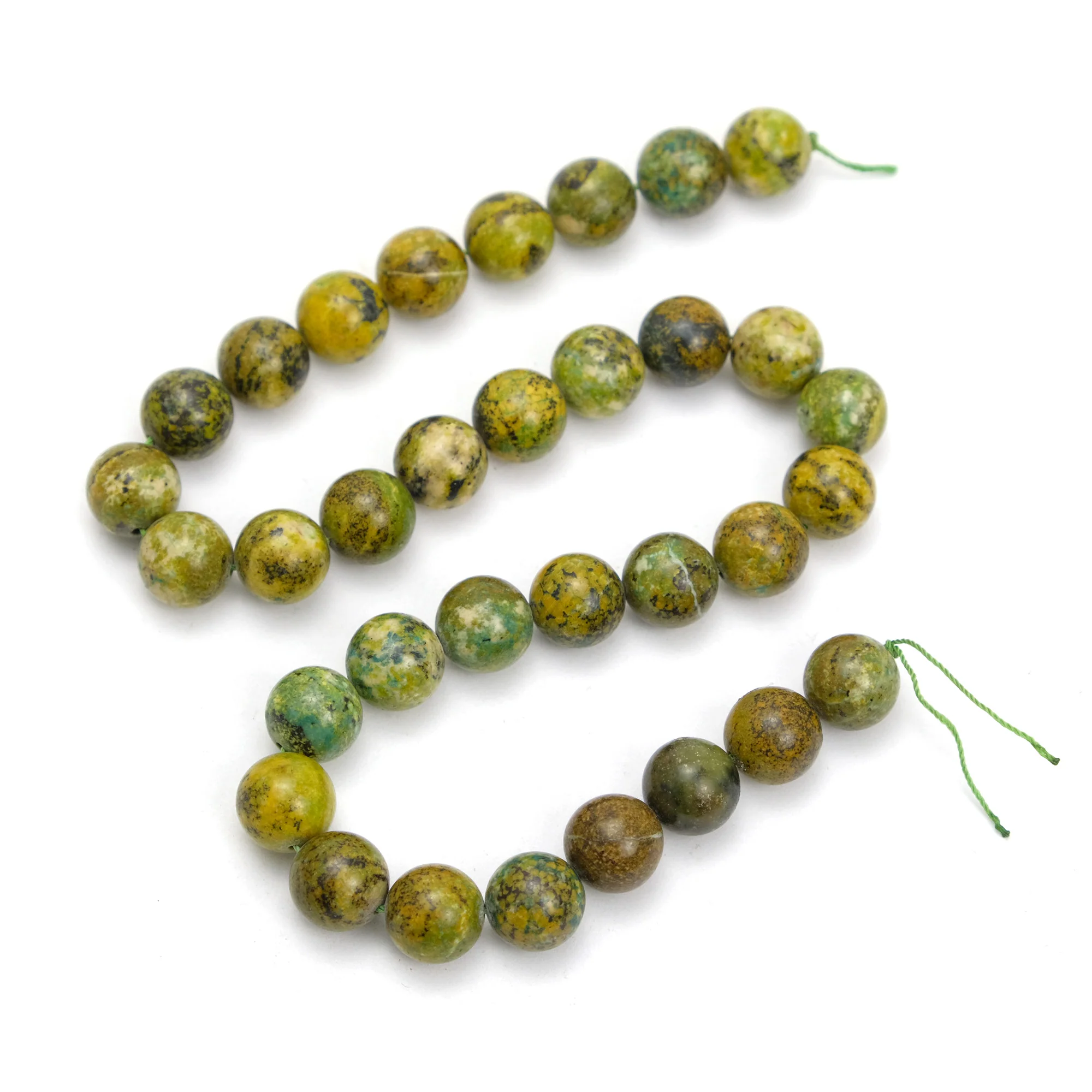 Turquoise Tibetan Green 12mm Smooth Rounds - Image 4