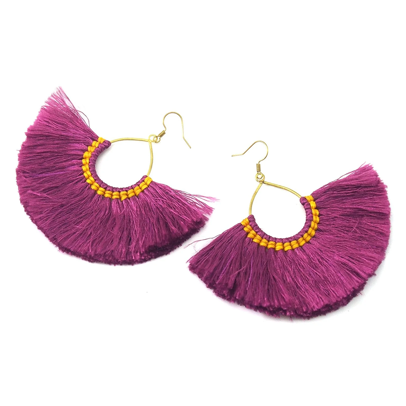 Tut Silk Beard Earrings - Image 2