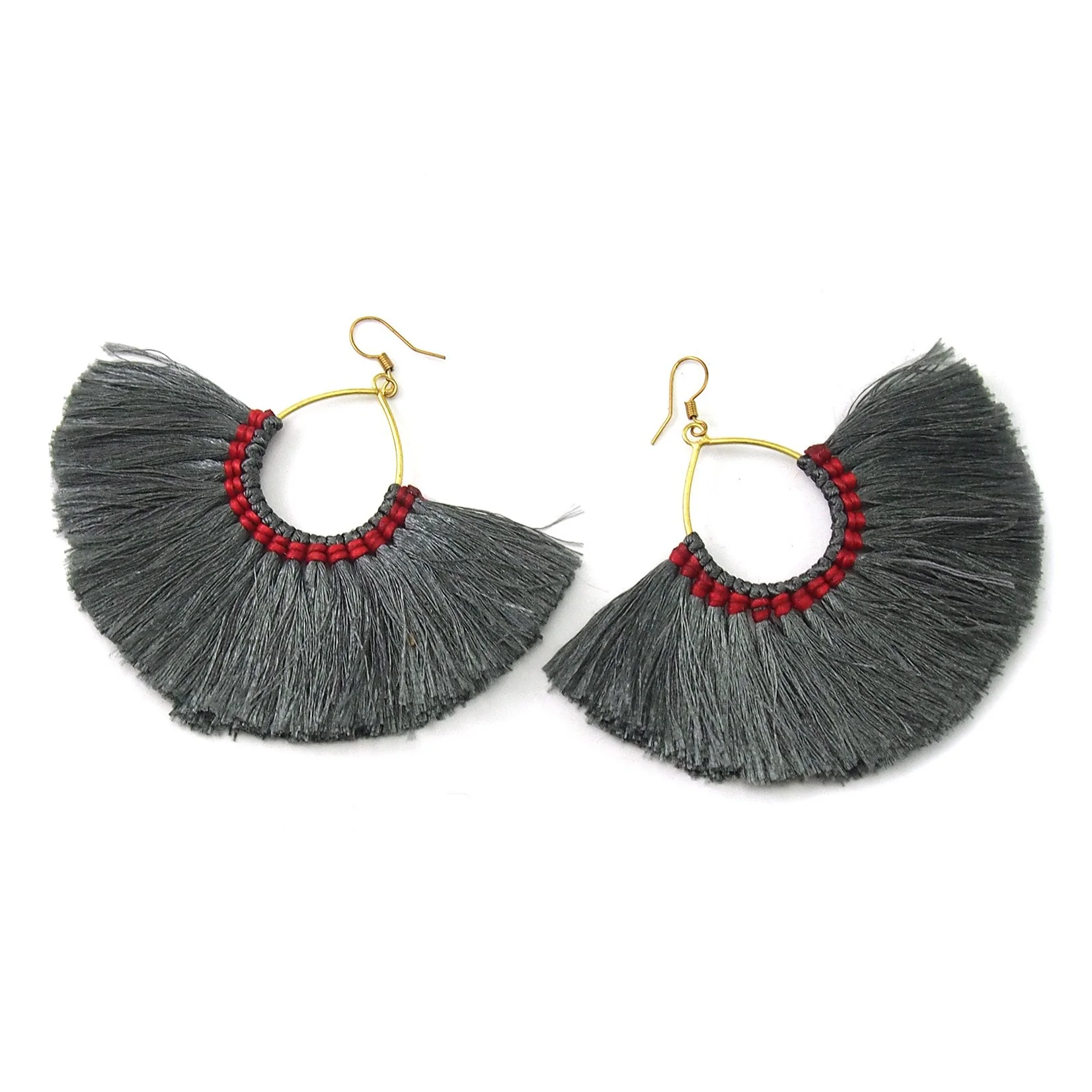 Tut Silk Beard Earrings - Image 2