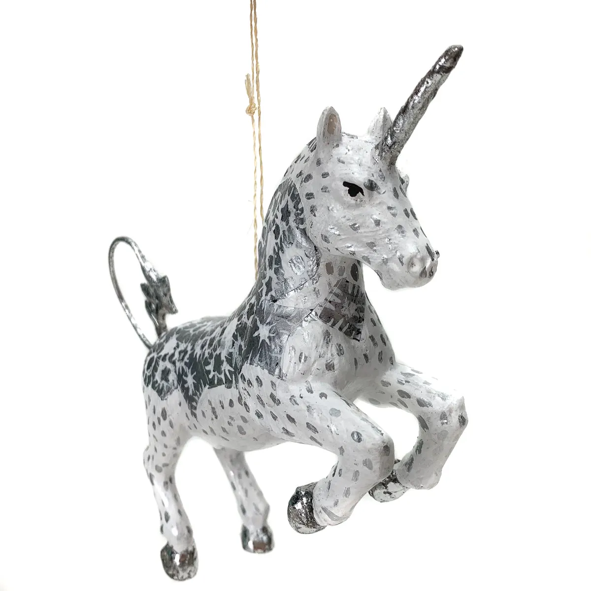 Unicorn Silver Filigree Large Ornament - Image 3