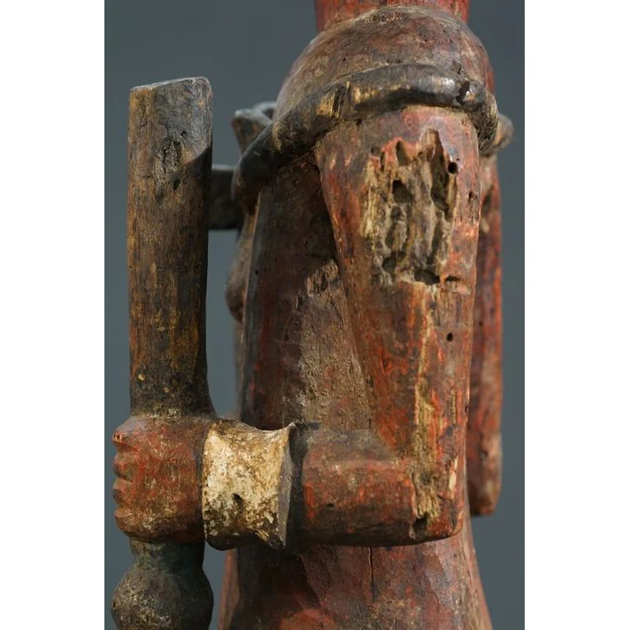 Urhobo Edjo Warrior Ikenga Statue #765 - Image 20