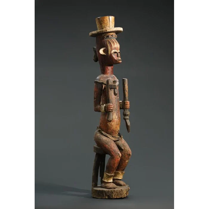 Urhobo Edjo Warrior Ikenga Statue #765 - Image 3