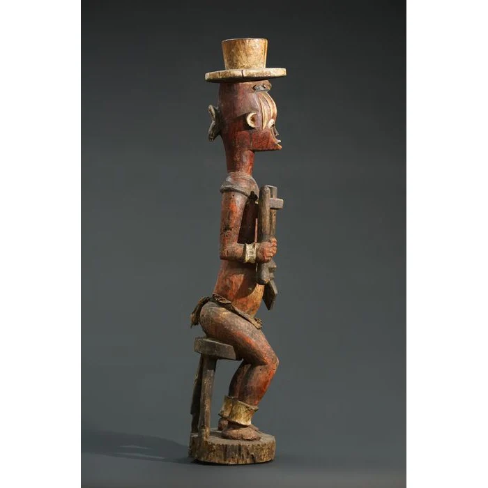 Urhobo Edjo Warrior Ikenga Statue #765 - Image 4