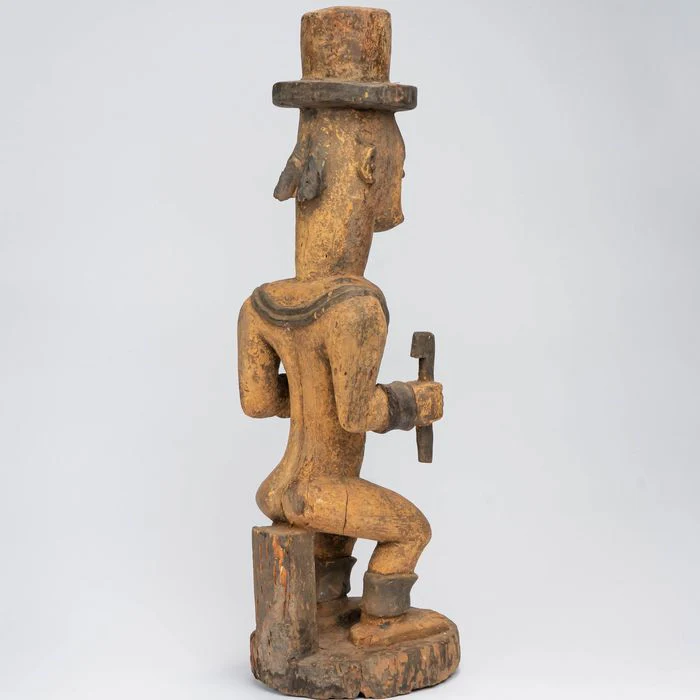 Urhobo Male Edjo Ikenga Warrior Statuette #341 - Image 7