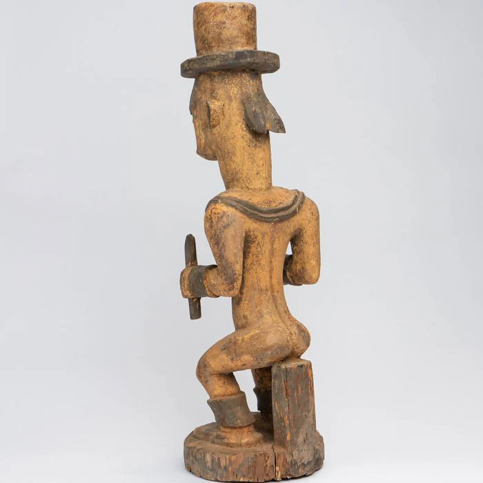 Urhobo Male Edjo Ikenga Warrior Statuette #341 - Image 8