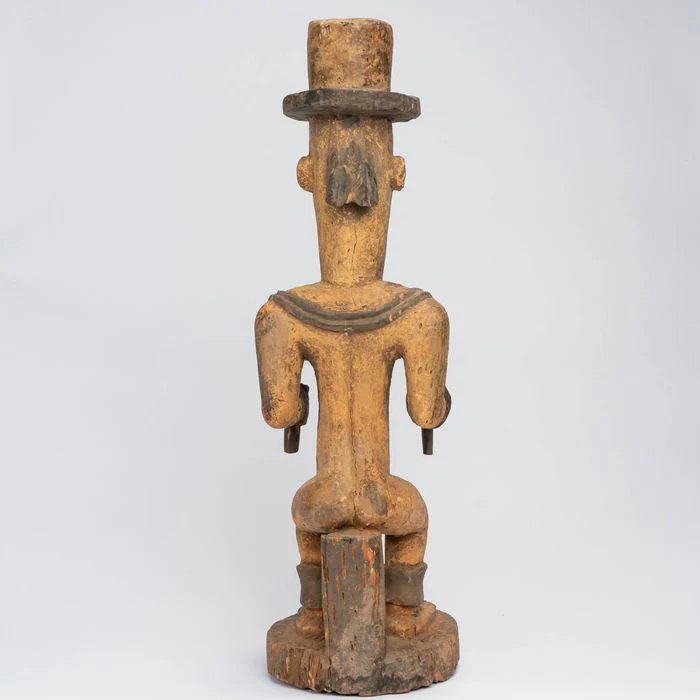 Urhobo Male Edjo Ikenga Warrior Statuette #341 - Image 9