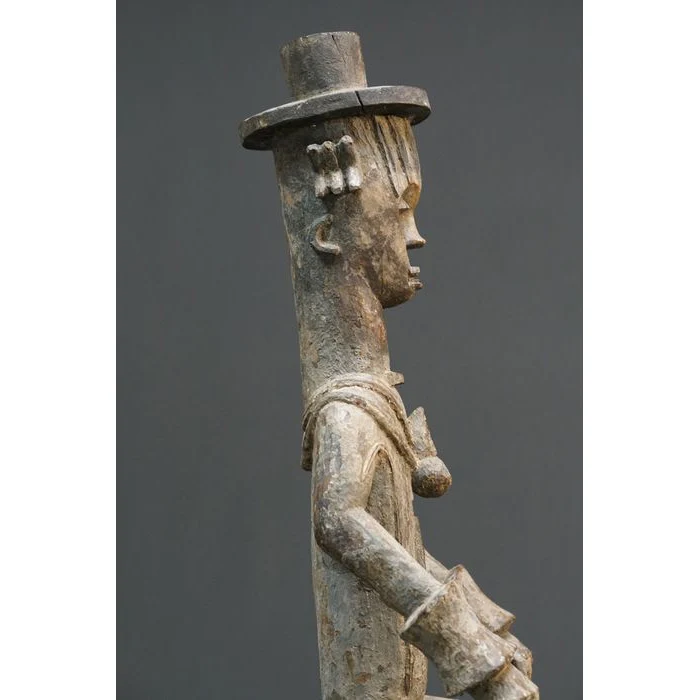 Urhobo Omo Ogun Warrior Ikenga Male Statue, Nigeria #896 - Image 11