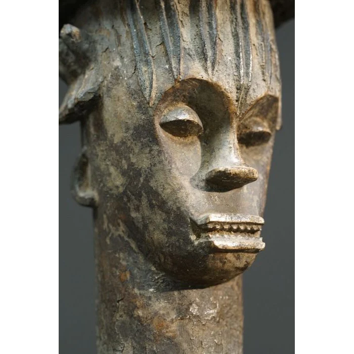 Urhobo Omo Ogun Warrior Ikenga Male Statue, Nigeria #896 - Image 14