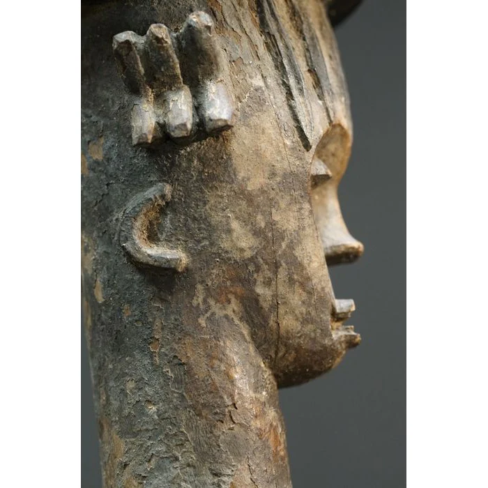 Urhobo Omo Ogun Warrior Ikenga Male Statue, Nigeria #896 - Image 15