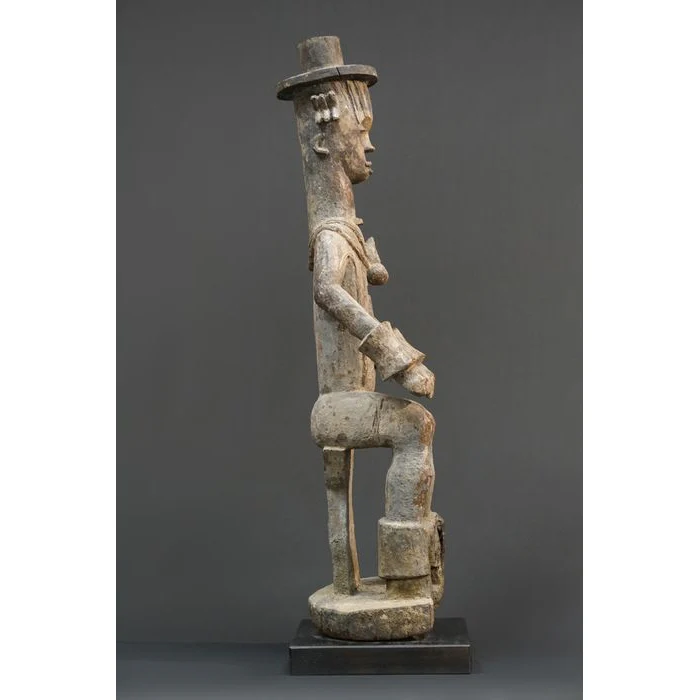 Urhobo Omo Ogun Warrior Ikenga Male Statue, Nigeria #896 - Image 5