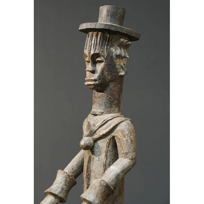 Urhobo Omo Ogun Warrior Ikenga Male Statue, Nigeria #896 - Image 7
