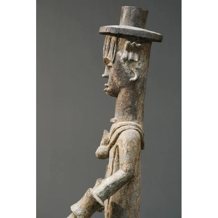 Urhobo Omo Ogun Warrior Ikenga Male Statue, Nigeria #896 - Image 8