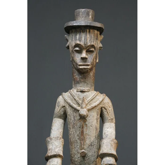 Urhobo Omo Ogun Warrior Ikenga Male Statue, Nigeria #896 - Image 9