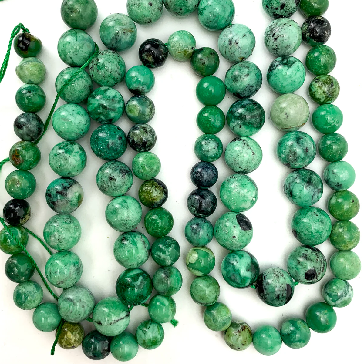 Variscite Smooth Rounds 8mm and 10mm - Image 2