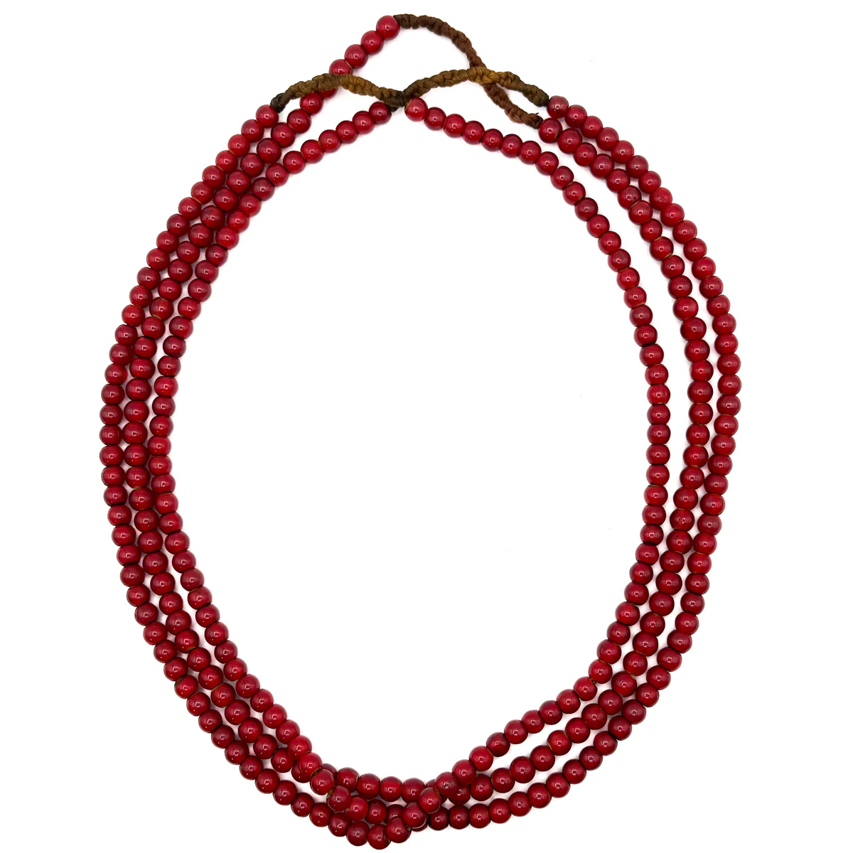 Venetian White Heart 8.5mm Bead Necklace - Image 2