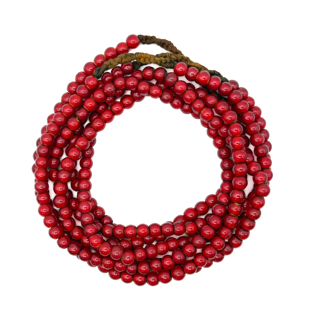 Venetian White Heart 8.5mm Bead Necklace - Image 4